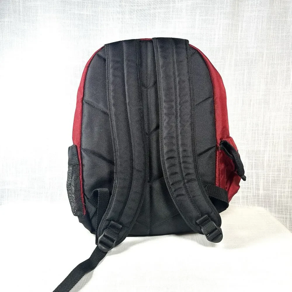 Vintage Polo Sport Ralph Lauren Backpack Red RL Flag Multi Pocket
